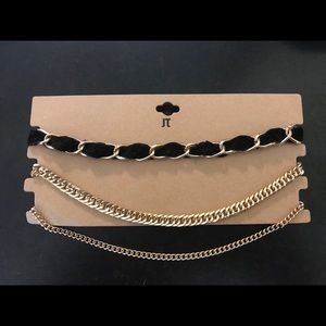 Black and Gold choker. (Not real gold)